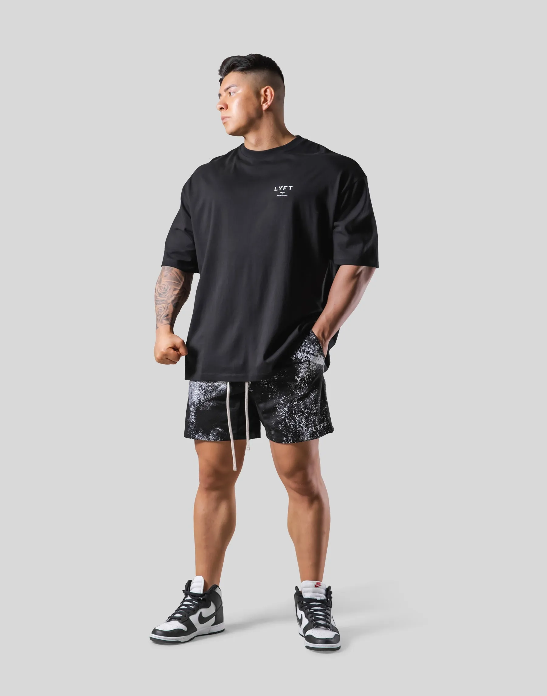 DSCY Back Print Big T-Shirt - Black