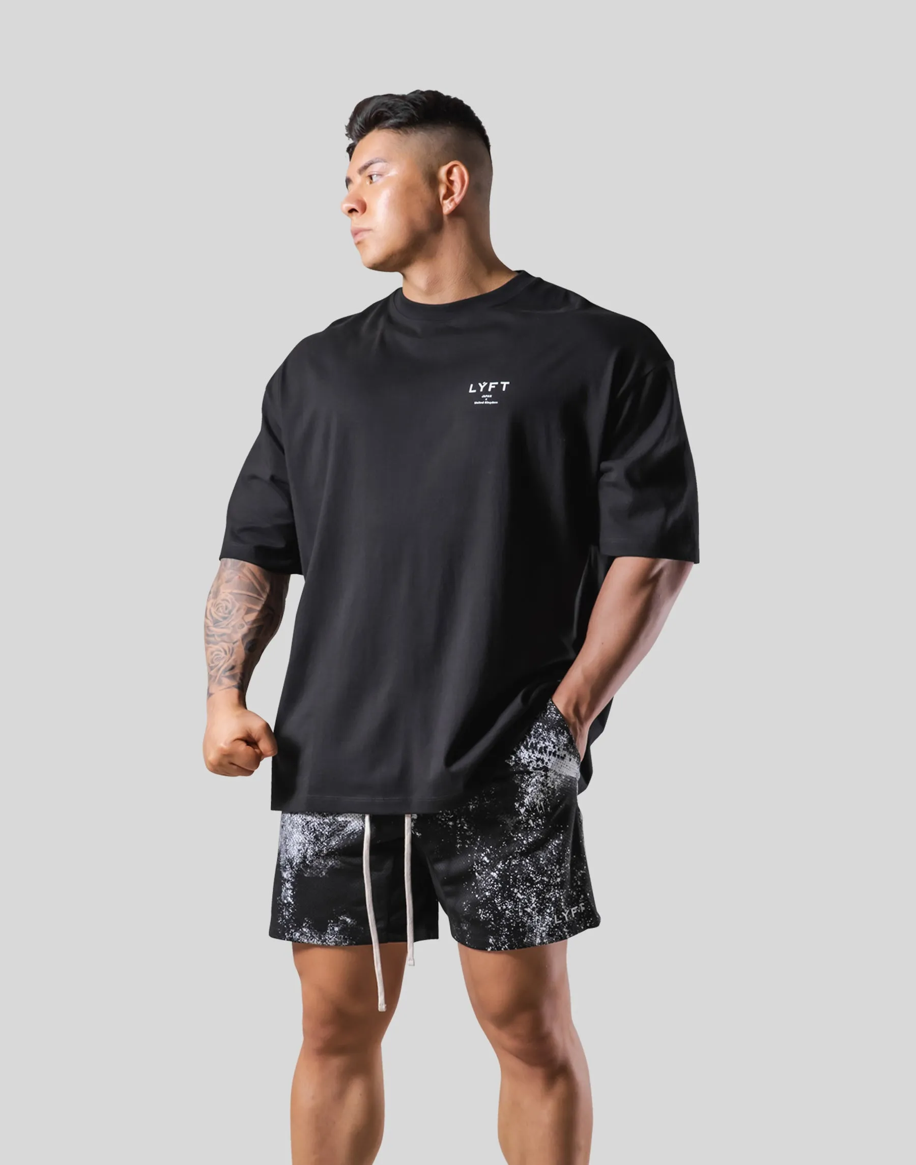 DSCY Back Print Big T-Shirt - Black