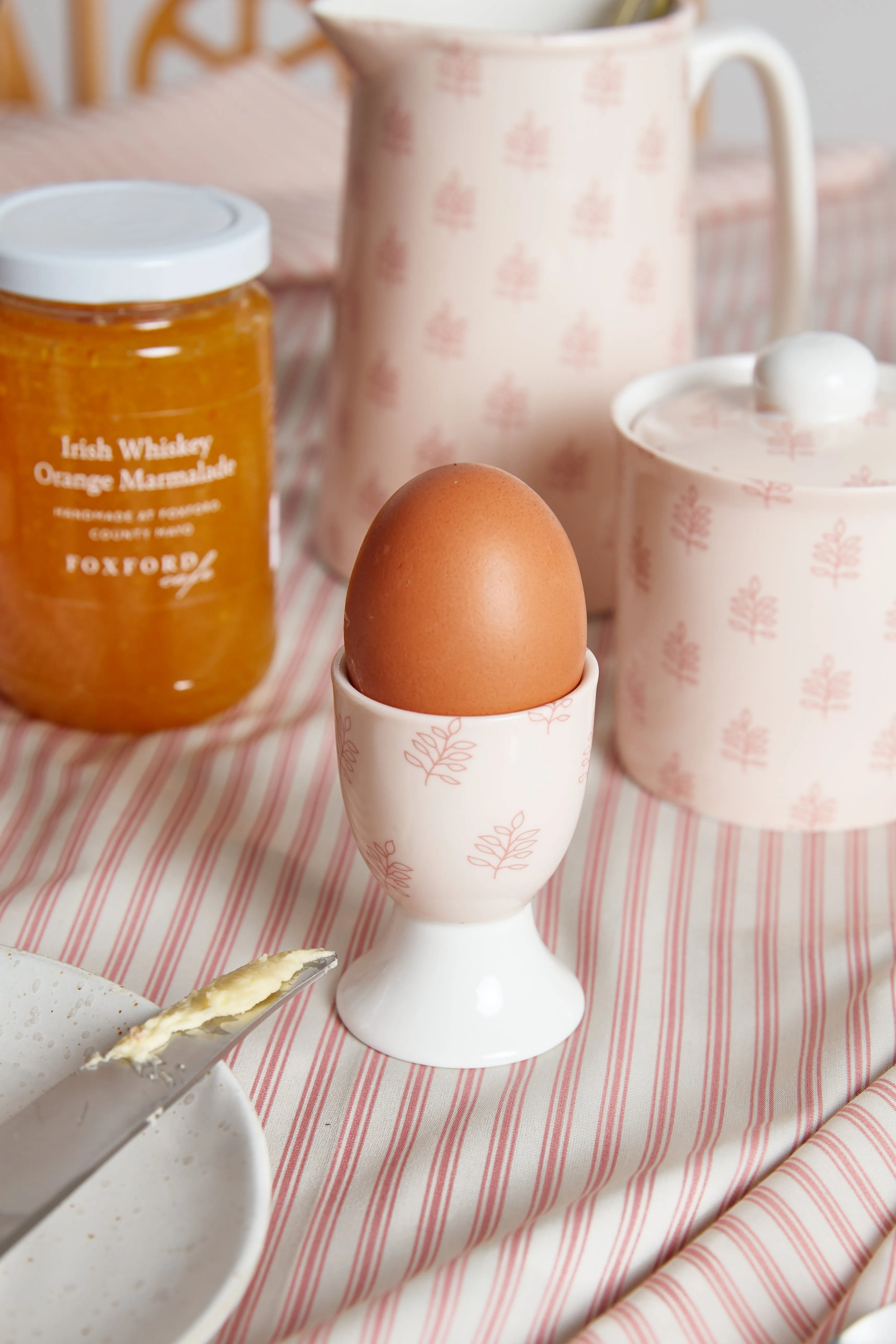 Foxford Pink Fern Egg Cup