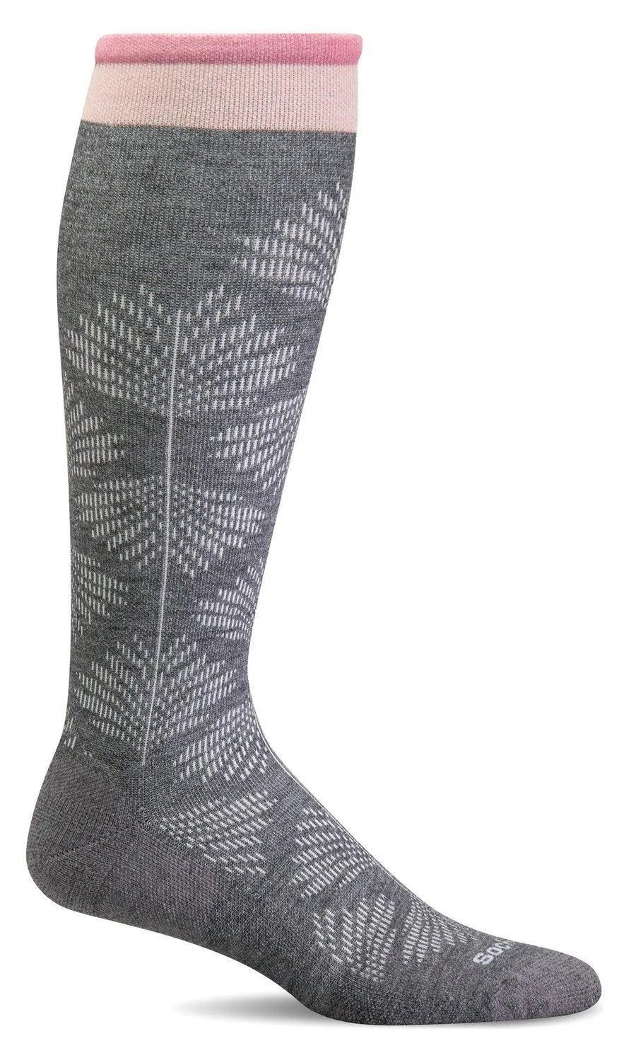 Full Floral | Wide Calf Fit | Women's Moderate Compression Knee-High