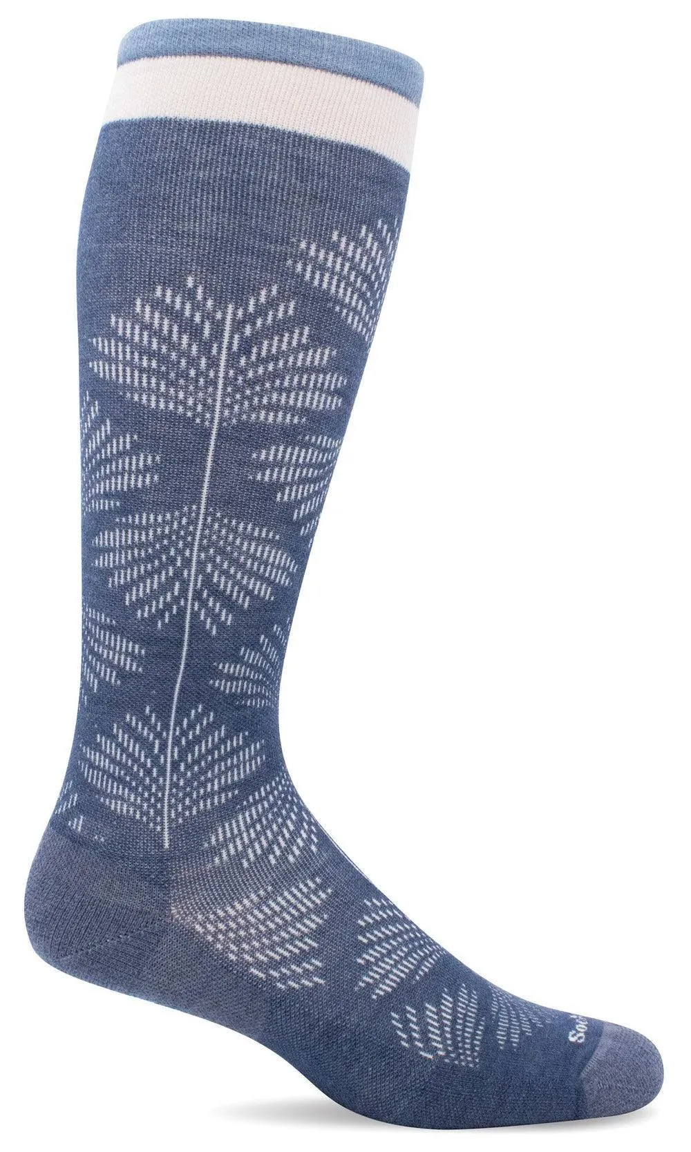 Full Floral | Wide Calf Fit | Women's Moderate Compression Knee-High