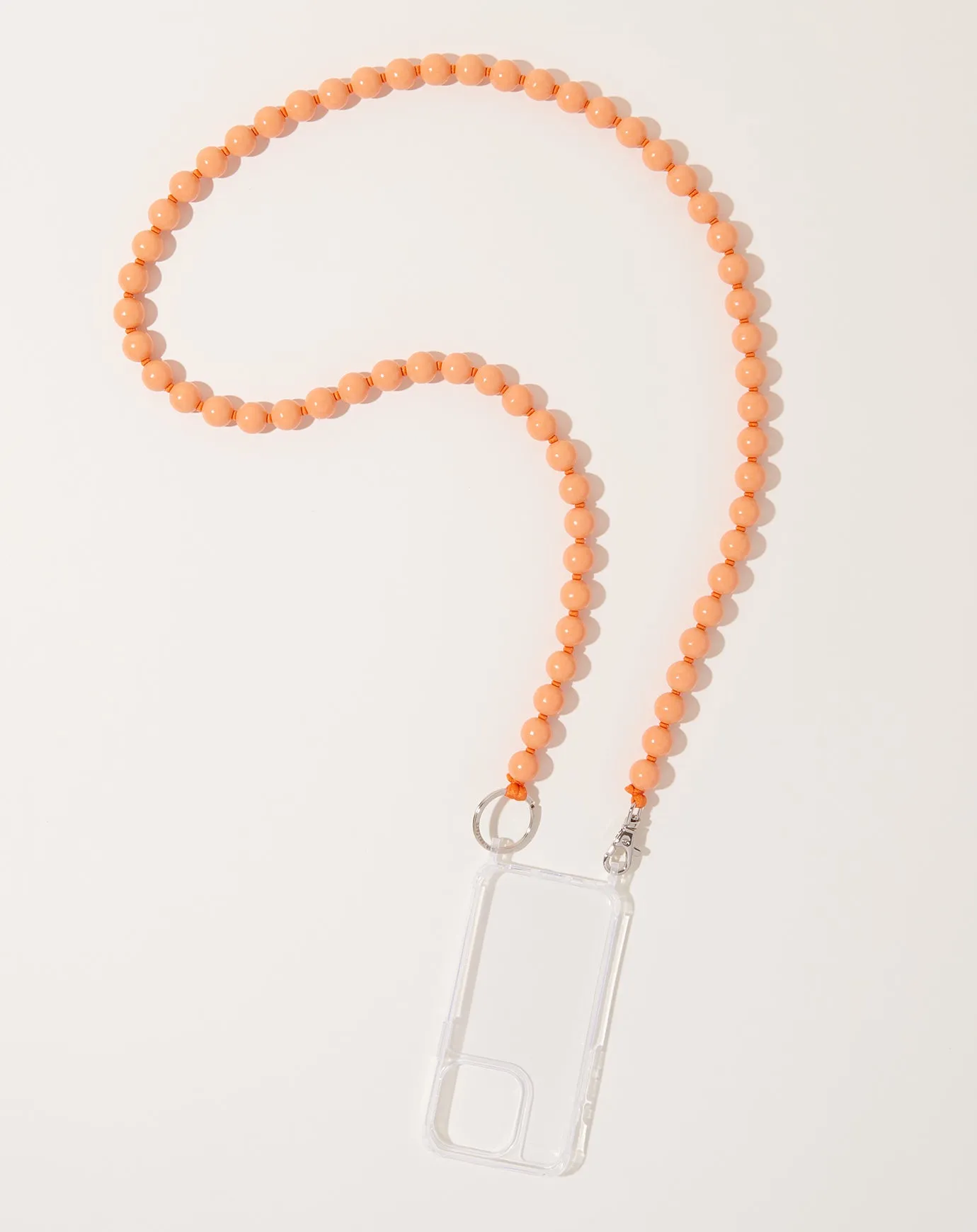 Handykette Big iPhone Necklace in Peach on Orange