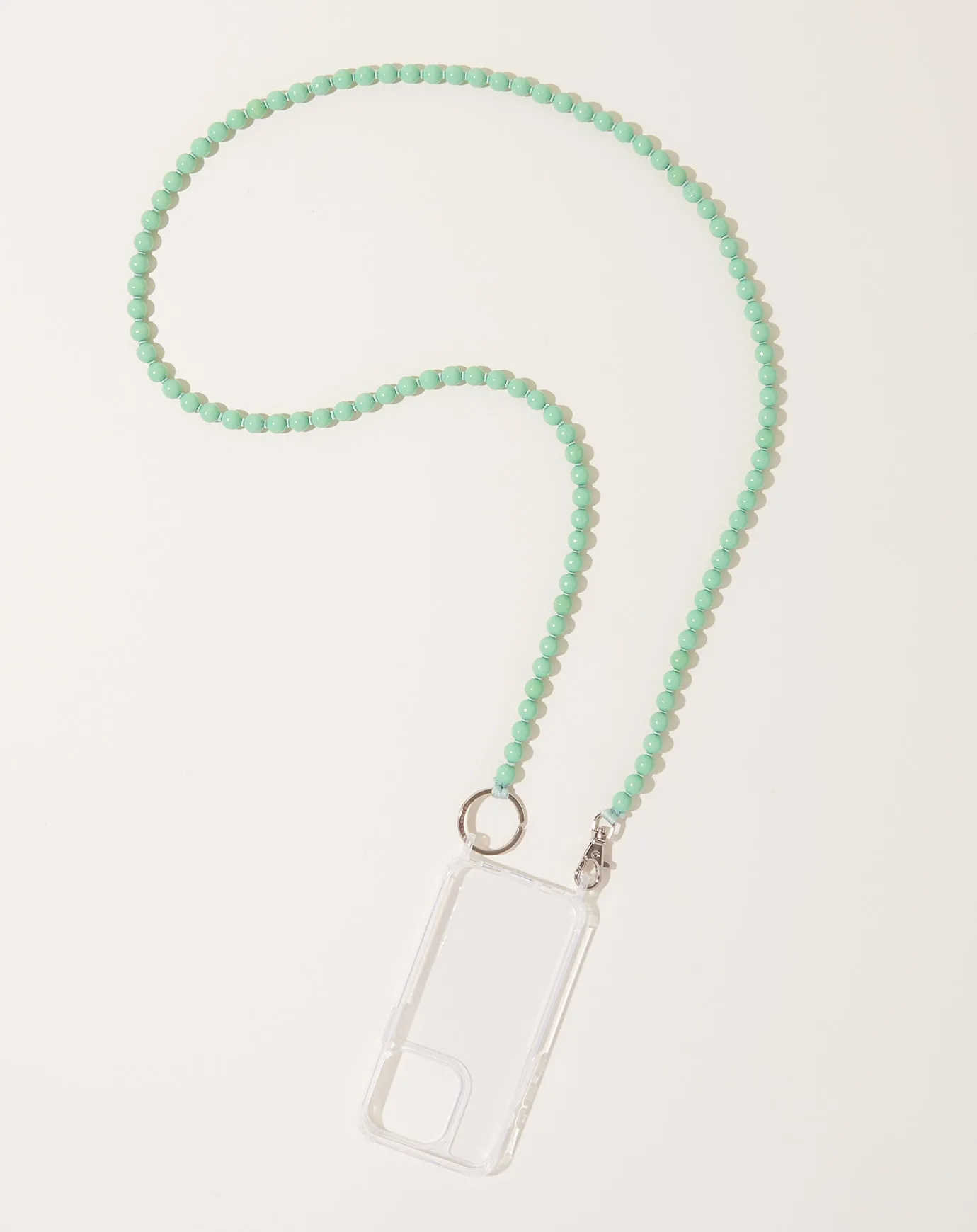 Handykette iPhone Necklace in Pastel Green on Salvia