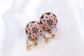 HAReTEMRI FACTORY | Temari Clip-on Earrings | Black