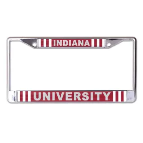 Indiana Hoosiers Acrylic Candy Stripe License Plate Holder