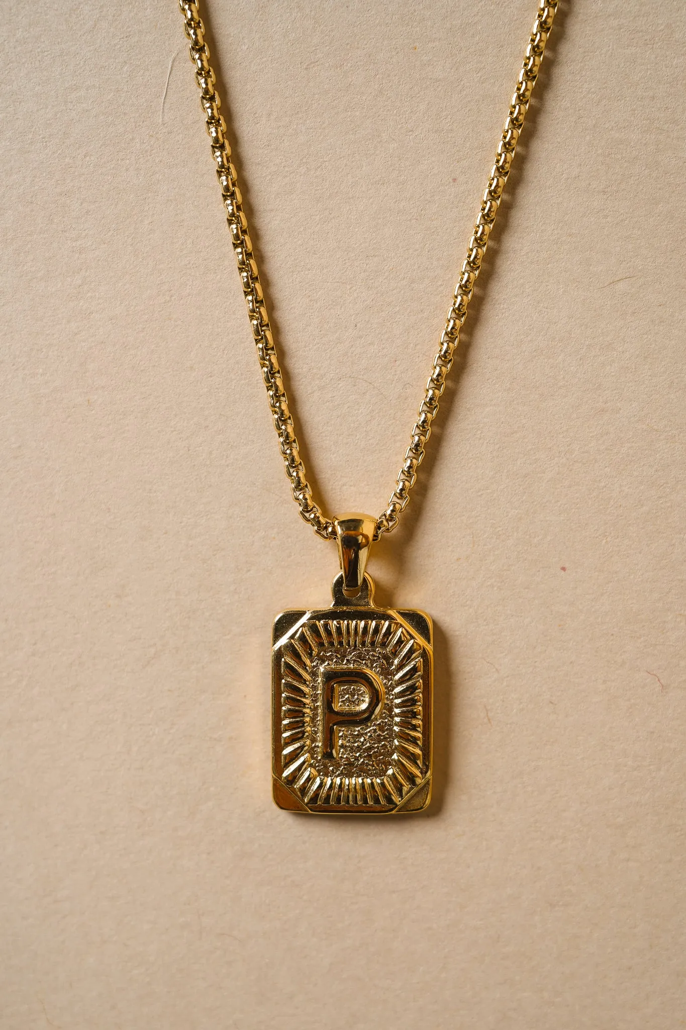 Initial Card Pendant