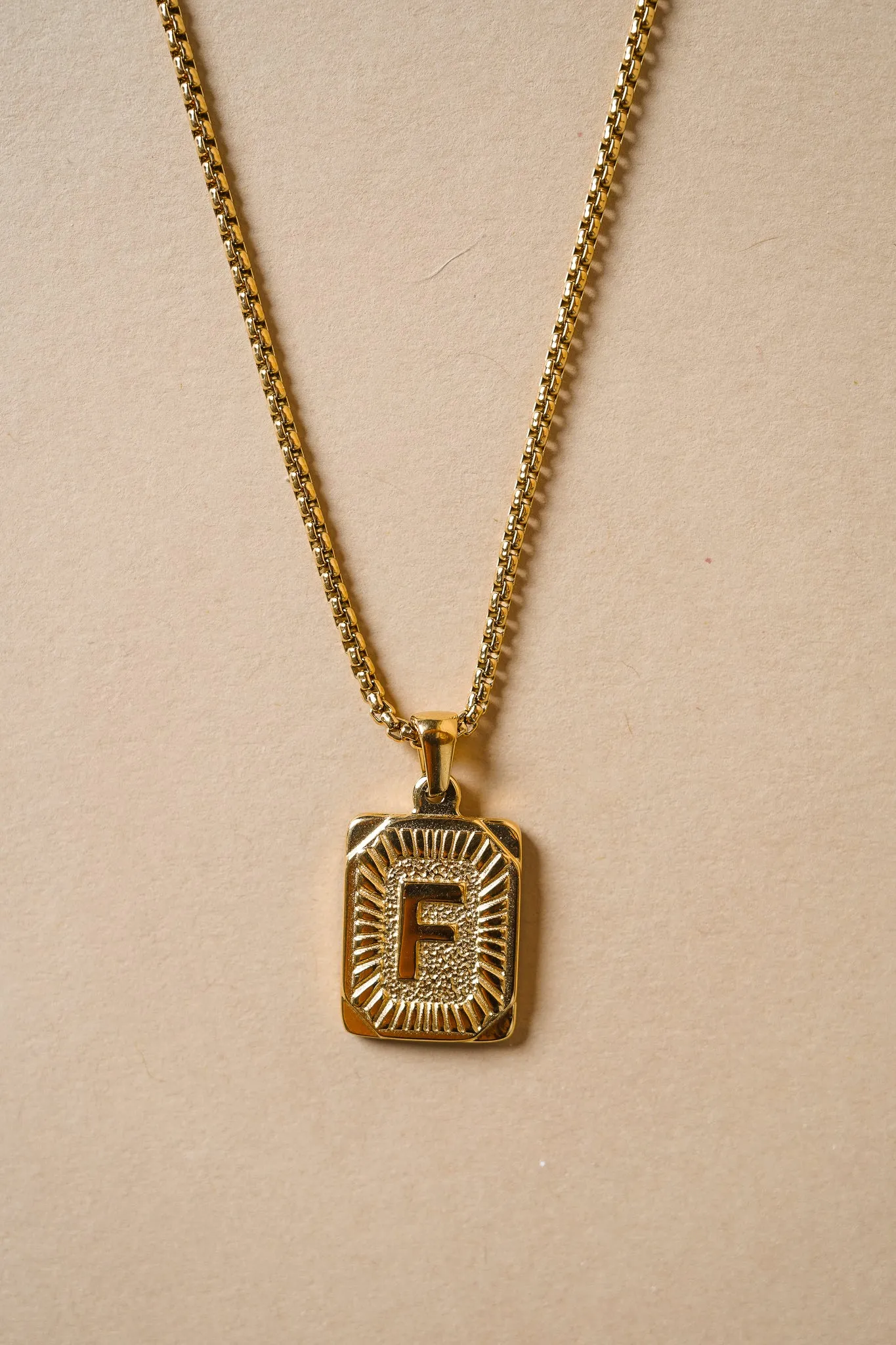 Initial Card Pendant