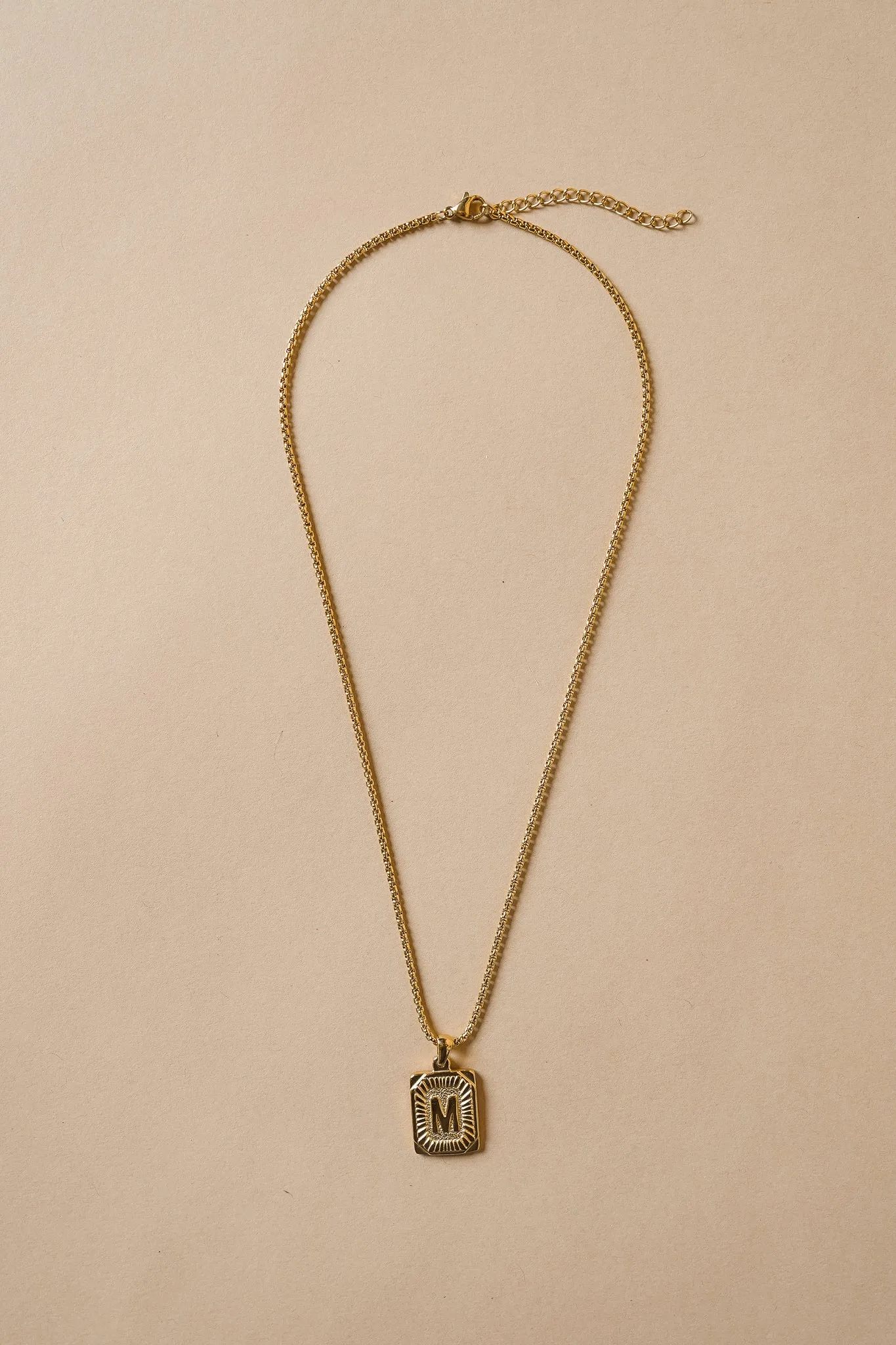 Initial Card Pendant