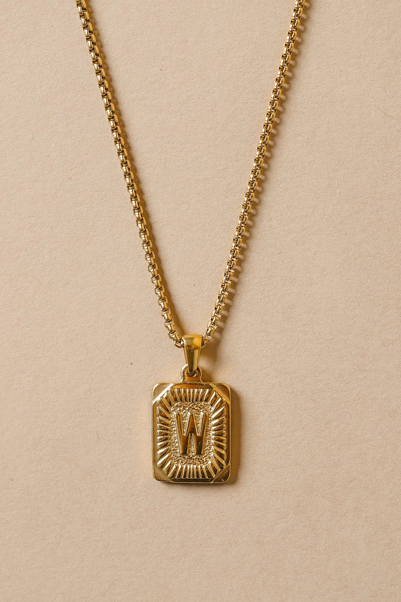 Initial Card Pendant