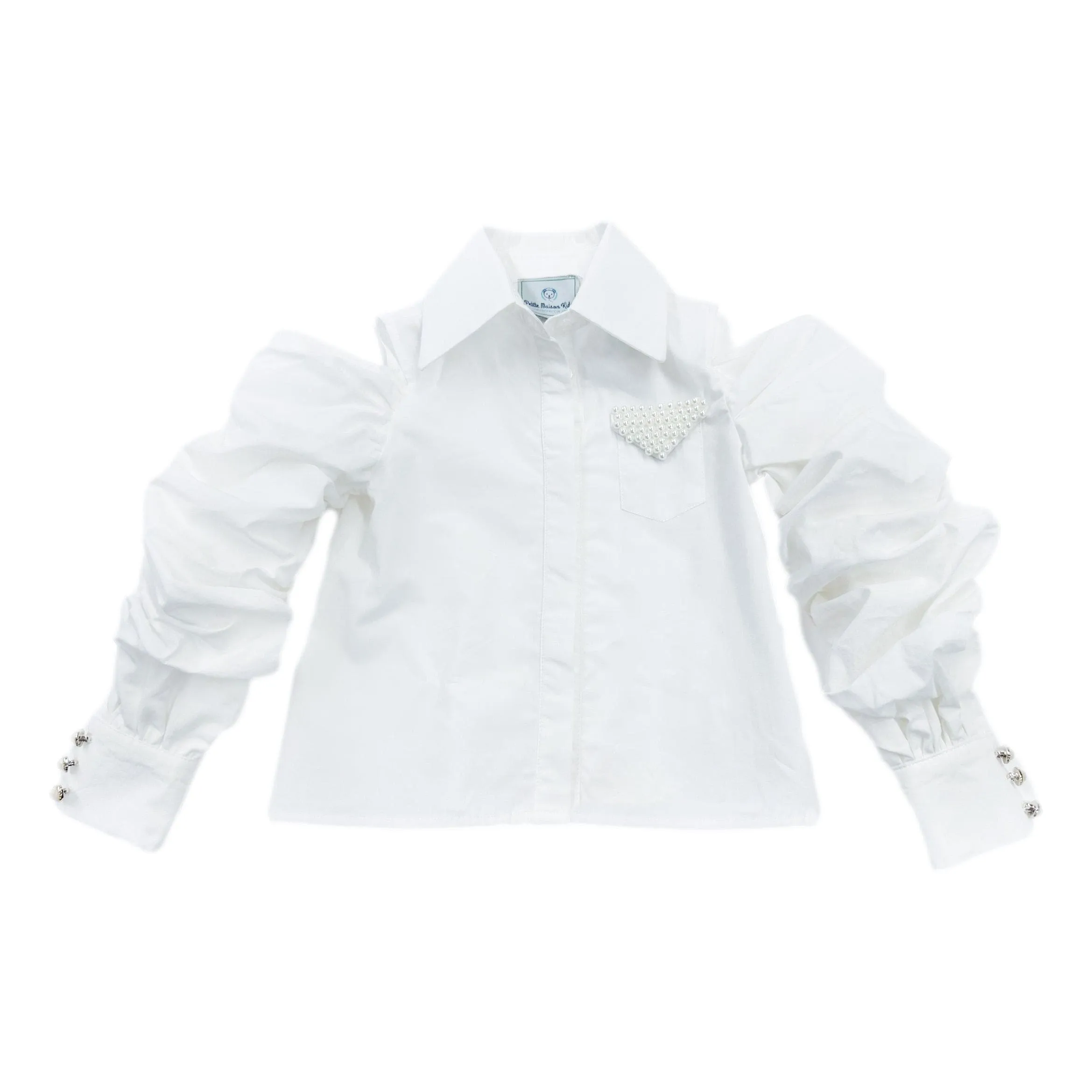 Iris White Cotton Blouse