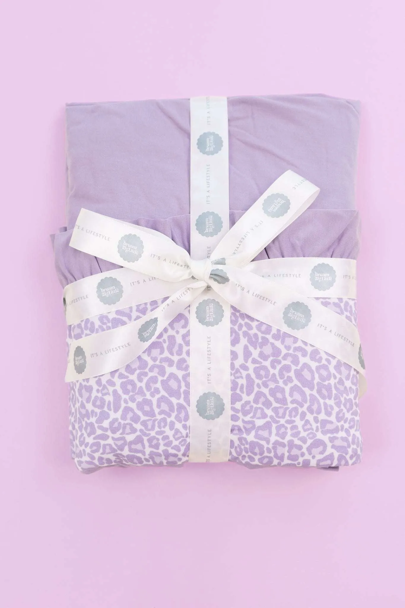 Lavender Leopard Dream Ruffle Blanket