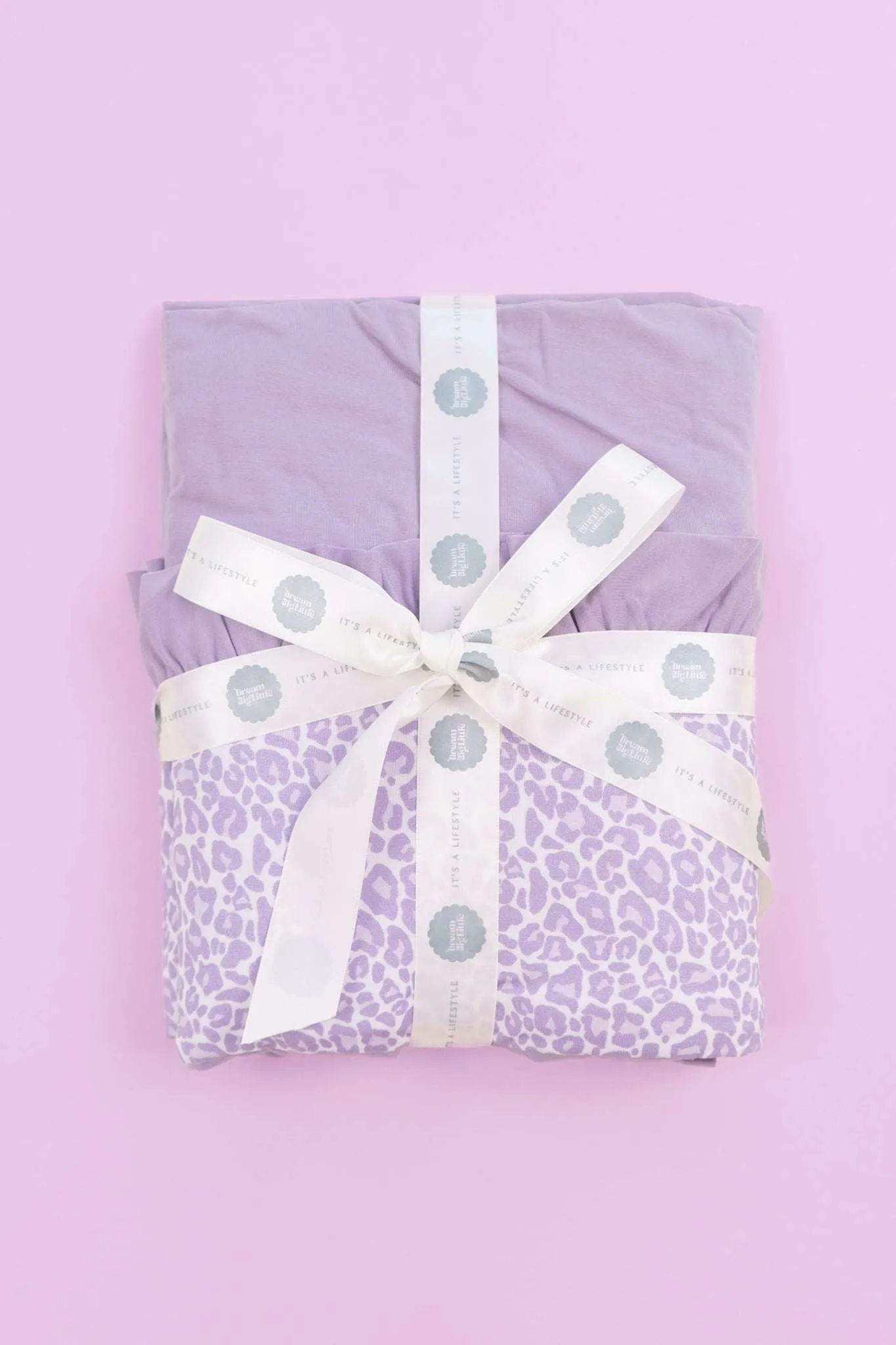 Lavender Leopard Dream Ruffle Blanket