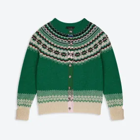 Lowie Green Caerphilly Fairisle Cardigan