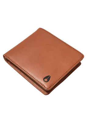 Pass Leather Coin Wallet - Saddle