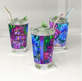 Pint/Cocktail Glasses - Purple Riot