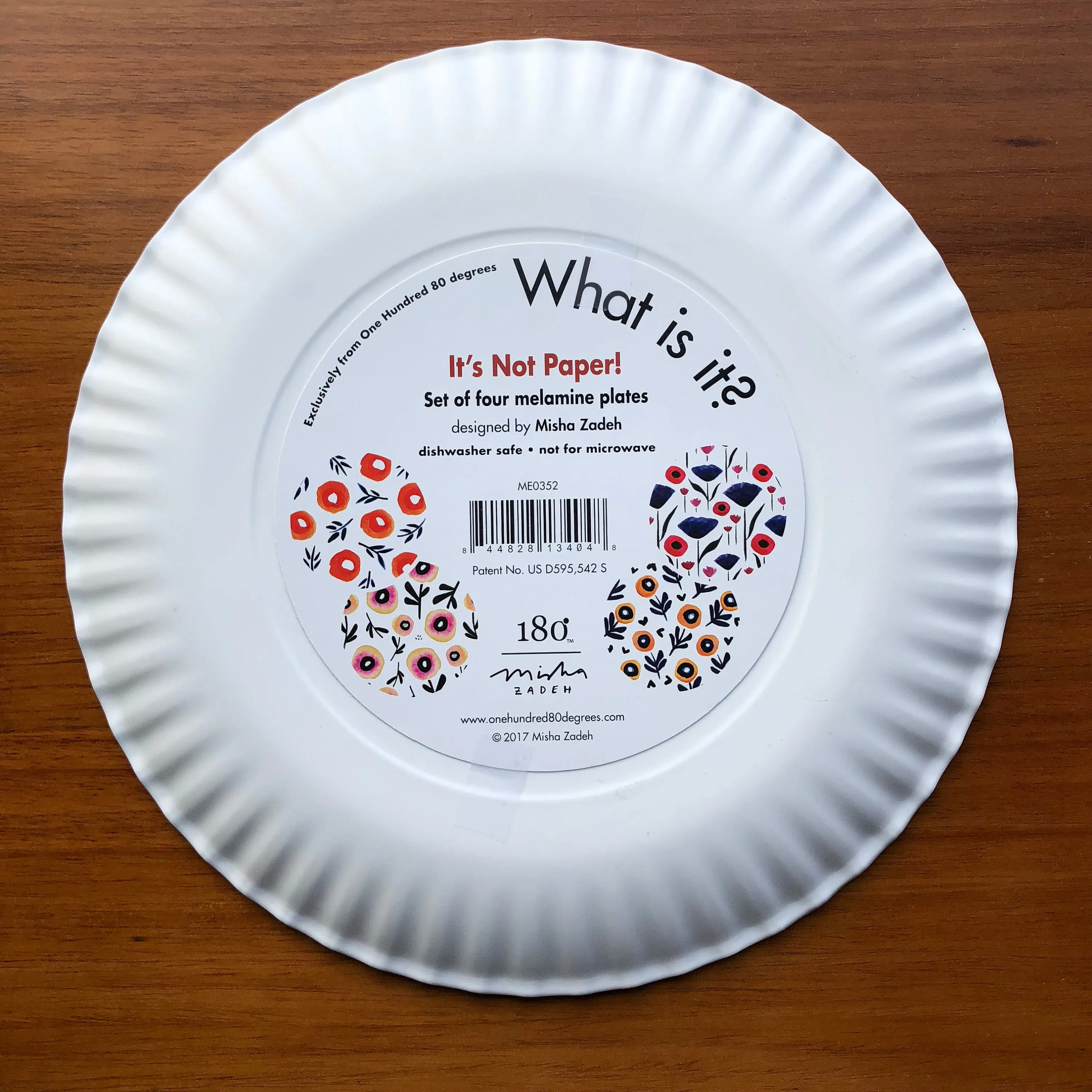 Poppies Matte Melamine Plate Set (9 inch)