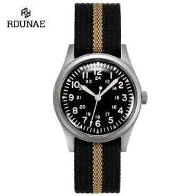 Rdunae RA03 Retro Khaki Filed Quartz Watch