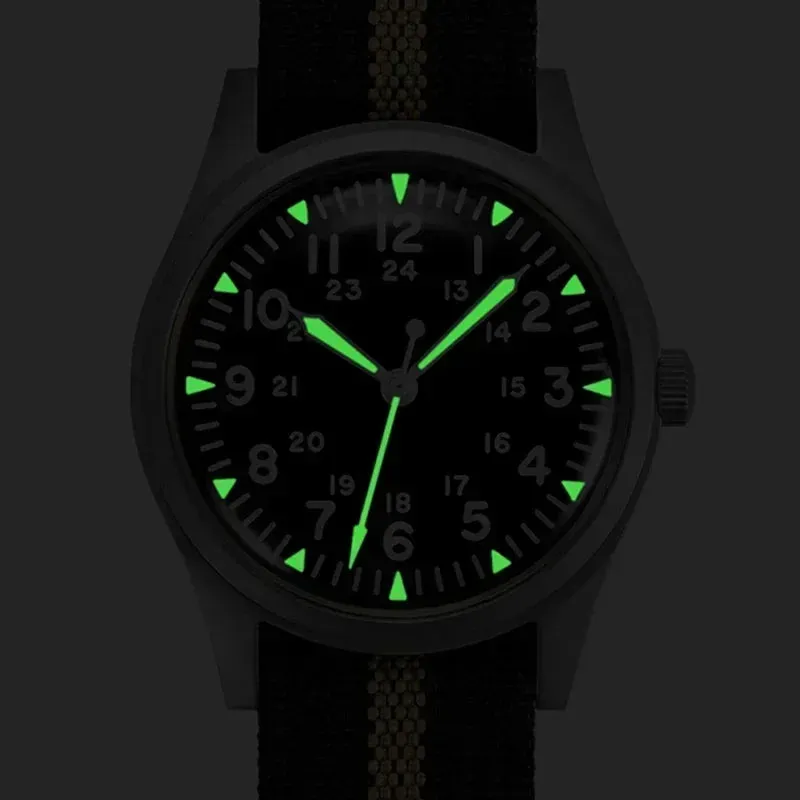 Rdunae RA03 Retro Khaki Filed Quartz Watch