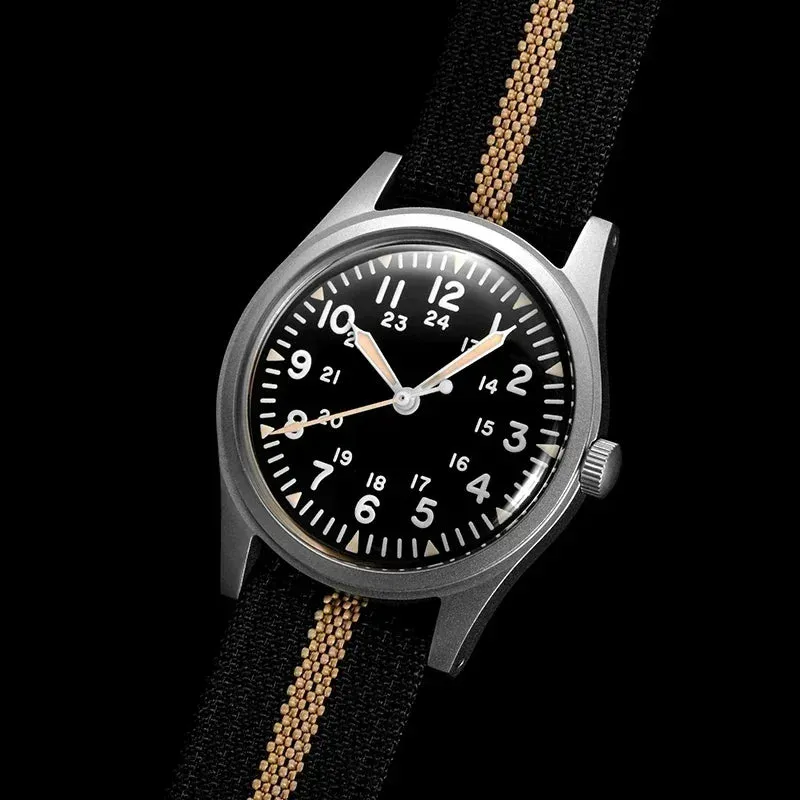 Rdunae RA03 Retro Khaki Filed Quartz Watch