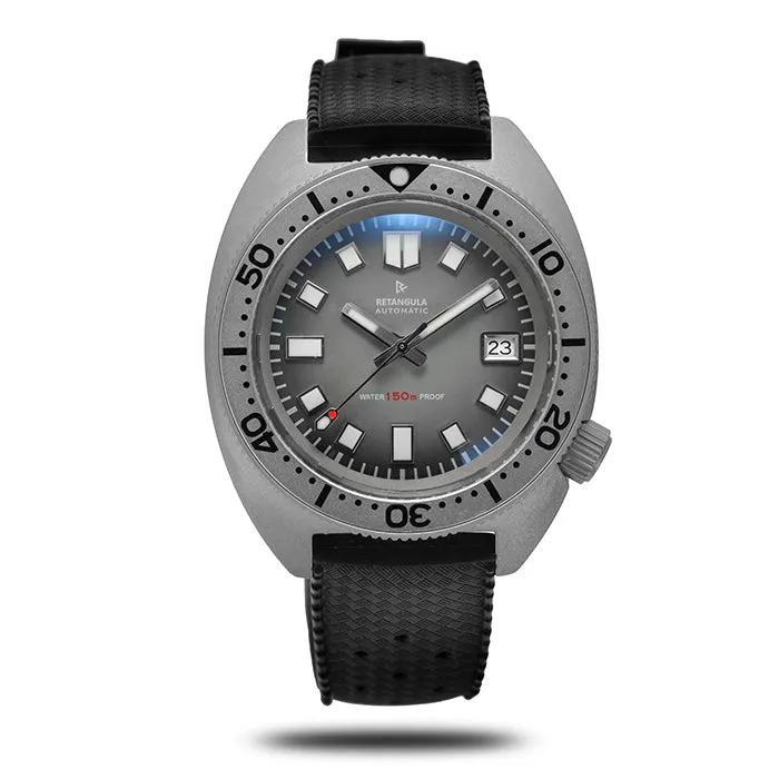 Rdunae Retangula Slim Turtle 6105-8000 Dive Watch