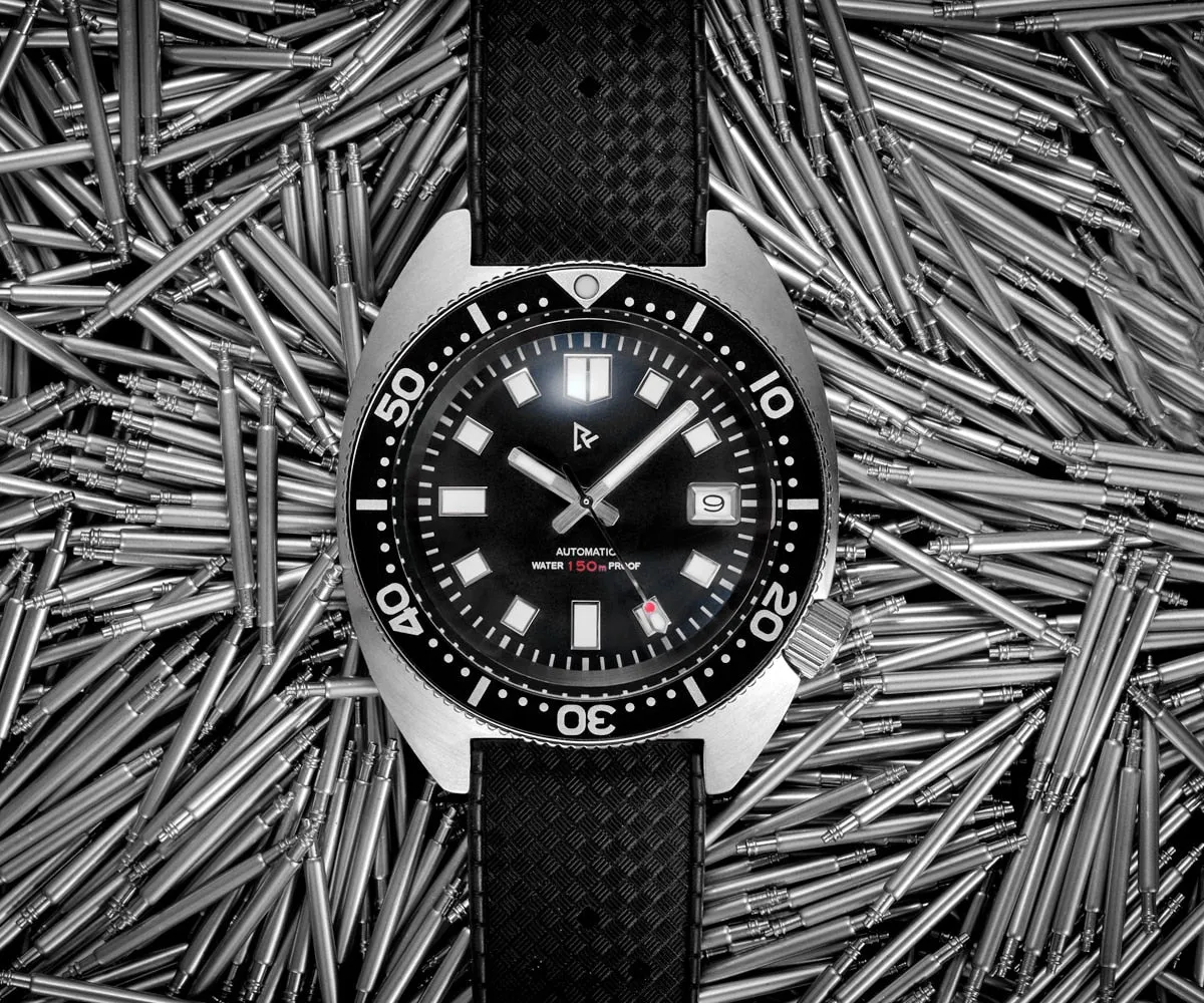 Rdunae Retangula Slim Turtle 6105-8000 Dive Watch