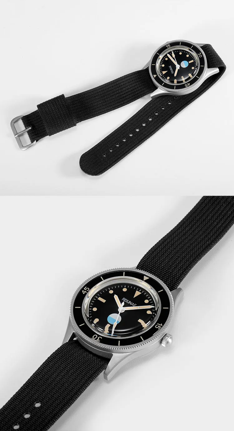 Rdunae Vintage 50-Fathoms Dive Watch