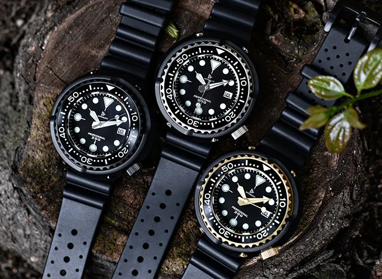 Retangula Rdunae Emperor Tuna Diver Watch