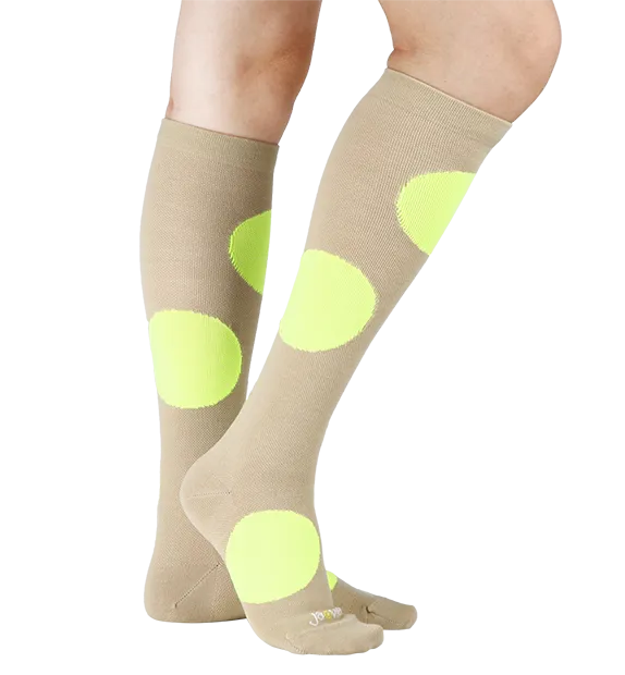 Rich Merino Wool Everyday Compression Socks (15-20mmHg) - Jumbo Dots