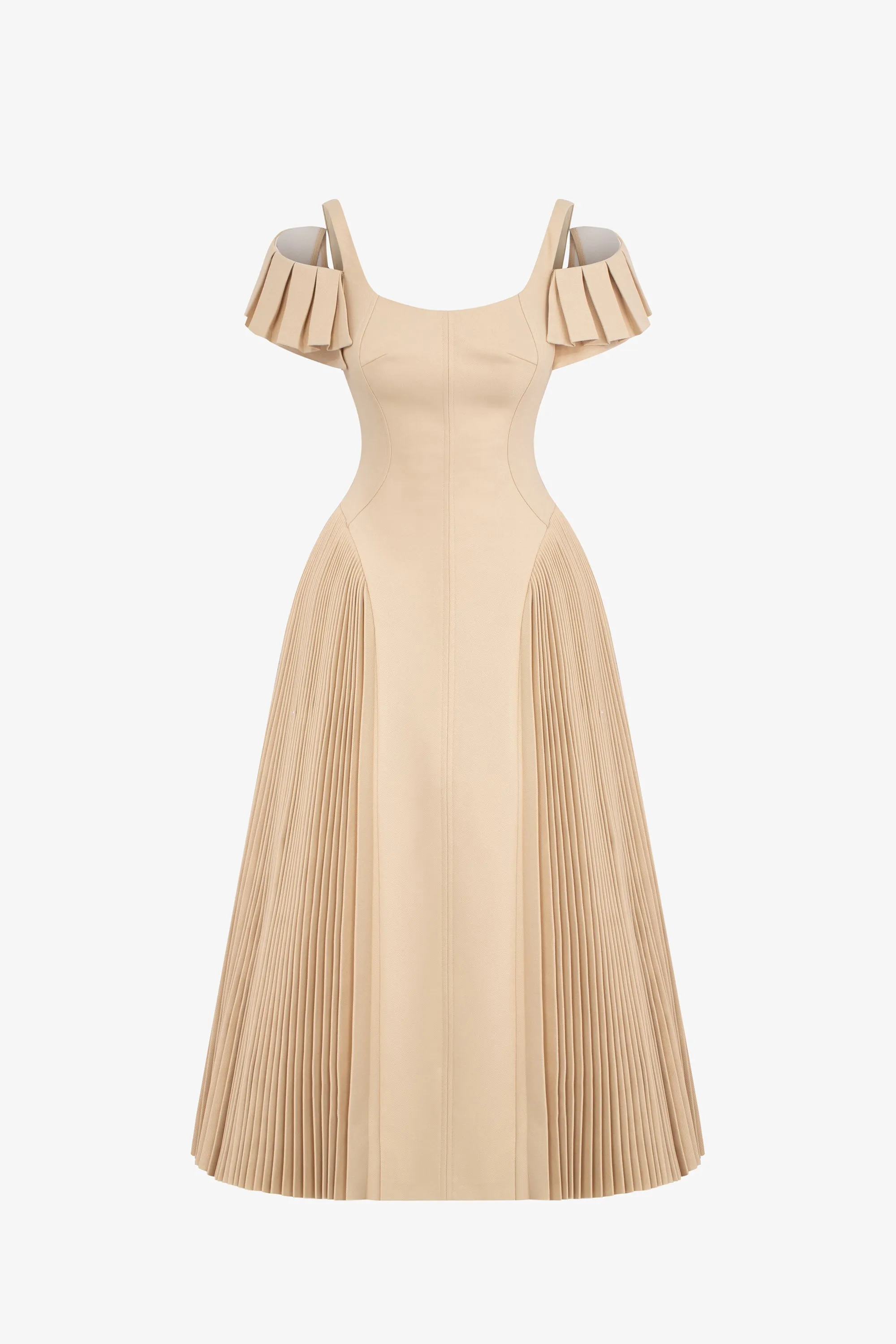 Sapphi Off-shoulder Midi Dress