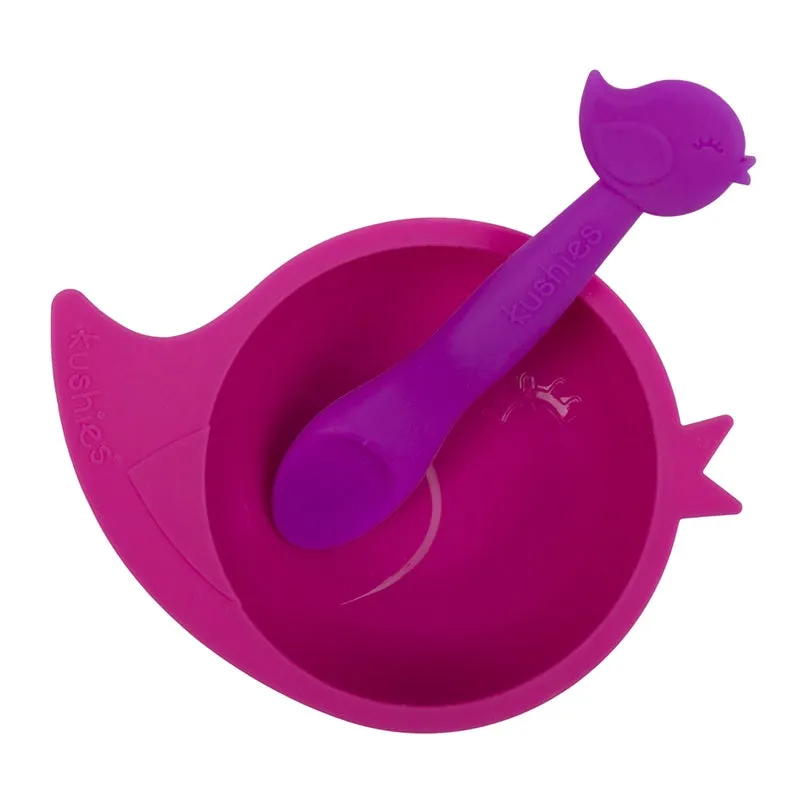 Silibowl & Spoon Set | Bird