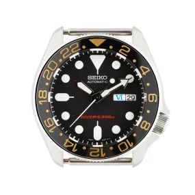 SKX007/SRPD Ceramic Bezel Insert: GMT style Black/Gold