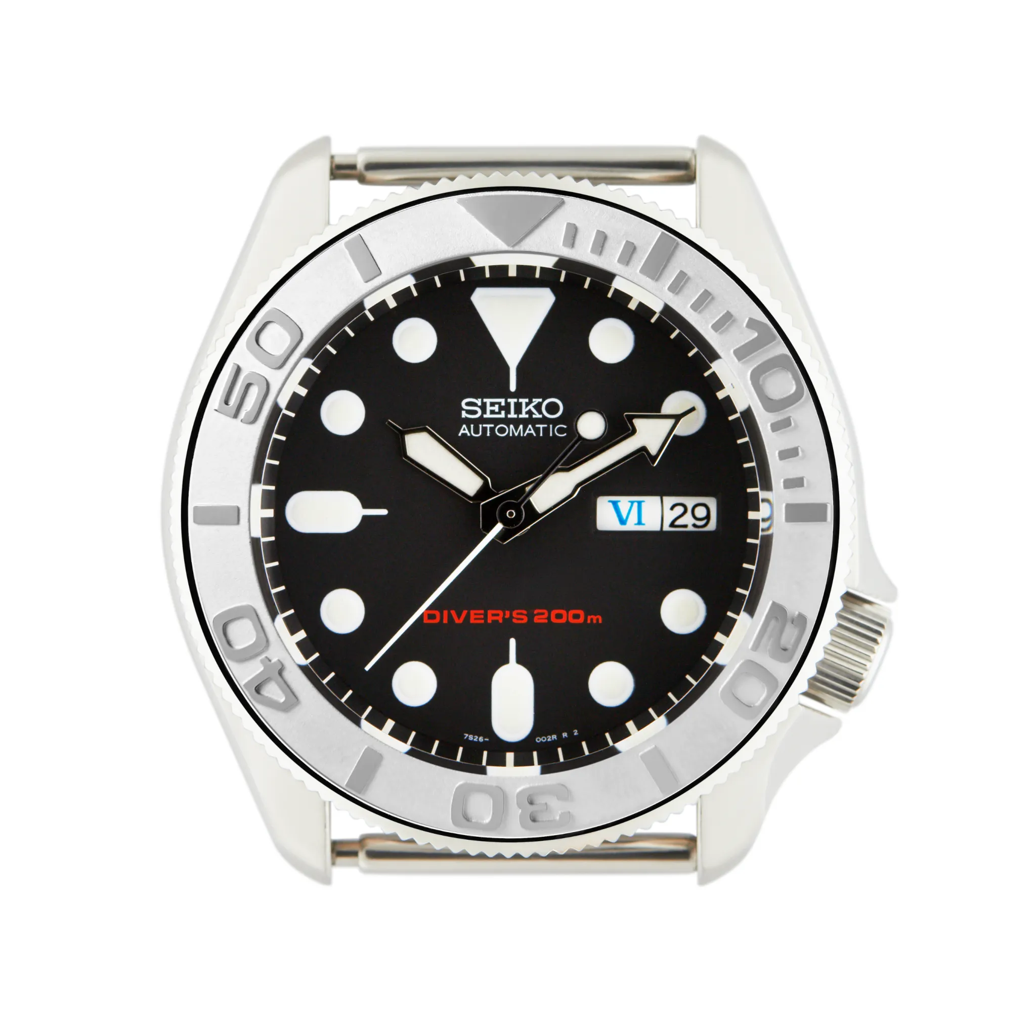 SKX007/SRPD Ceramic Bezel Insert: YM style Silver