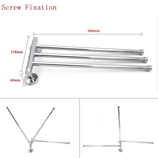 Stainless Steel Towel Shelf Wall-Mounted Bathroom Holder Adhesive Force Bathroom Shelf Pendant Toilet Roll Paper Hanging