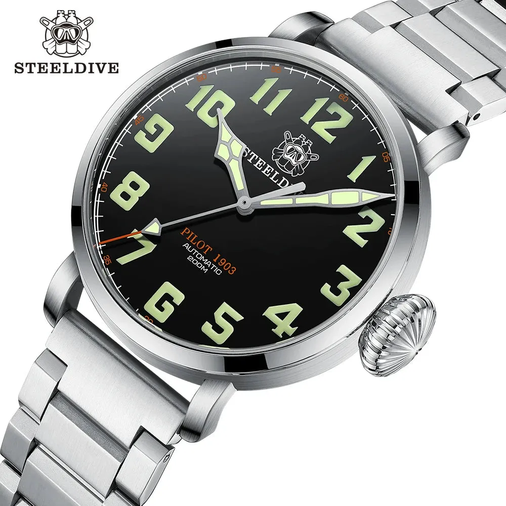 STEELDIVE SD1903 Big Pilot Watch