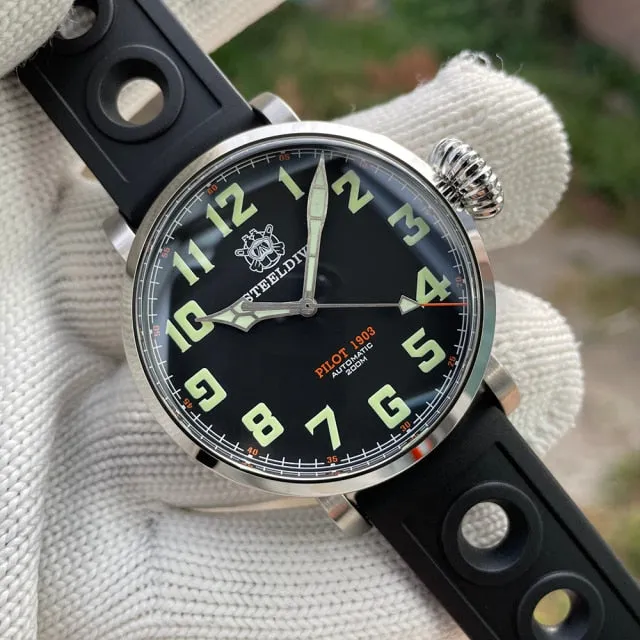 STEELDIVE SD1903 Big Pilot Watch