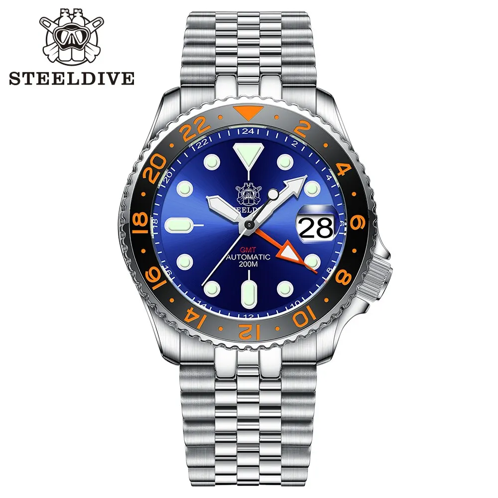 Steeldive SD1994 SKX007 NH34 GMT Watch