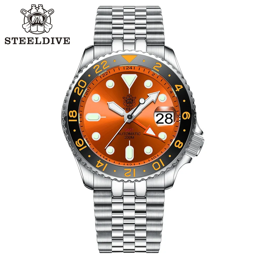 Steeldive SD1994 SKX007 NH34 GMT Watch