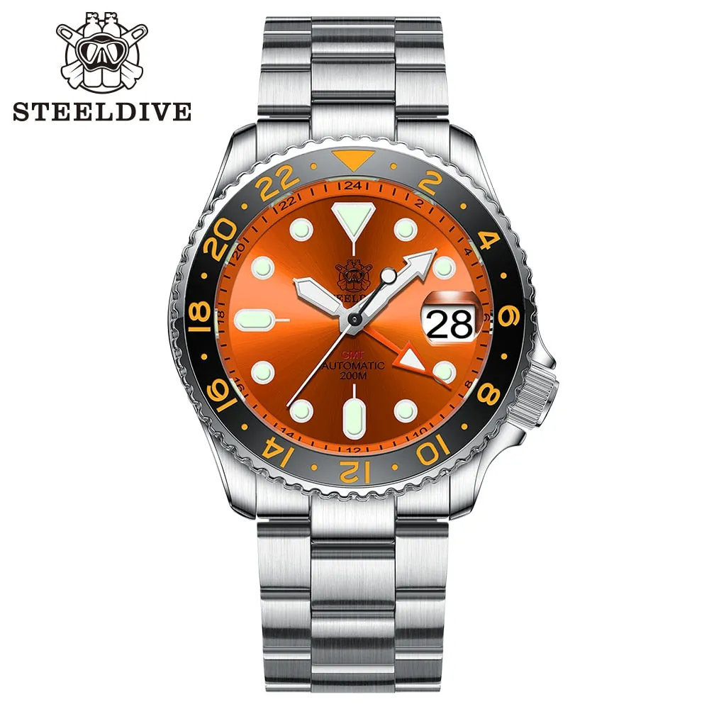 Steeldive SD1994 SKX007 NH34 GMT Watch