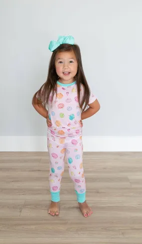 Sweet Bay Clothing - Pink Pumpkin Two Piece Pajama Set