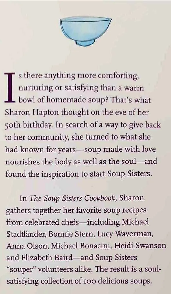 THE SOUP SISTERS COOKBOOK - Sharon Hapton, Pierre A. Lamielle