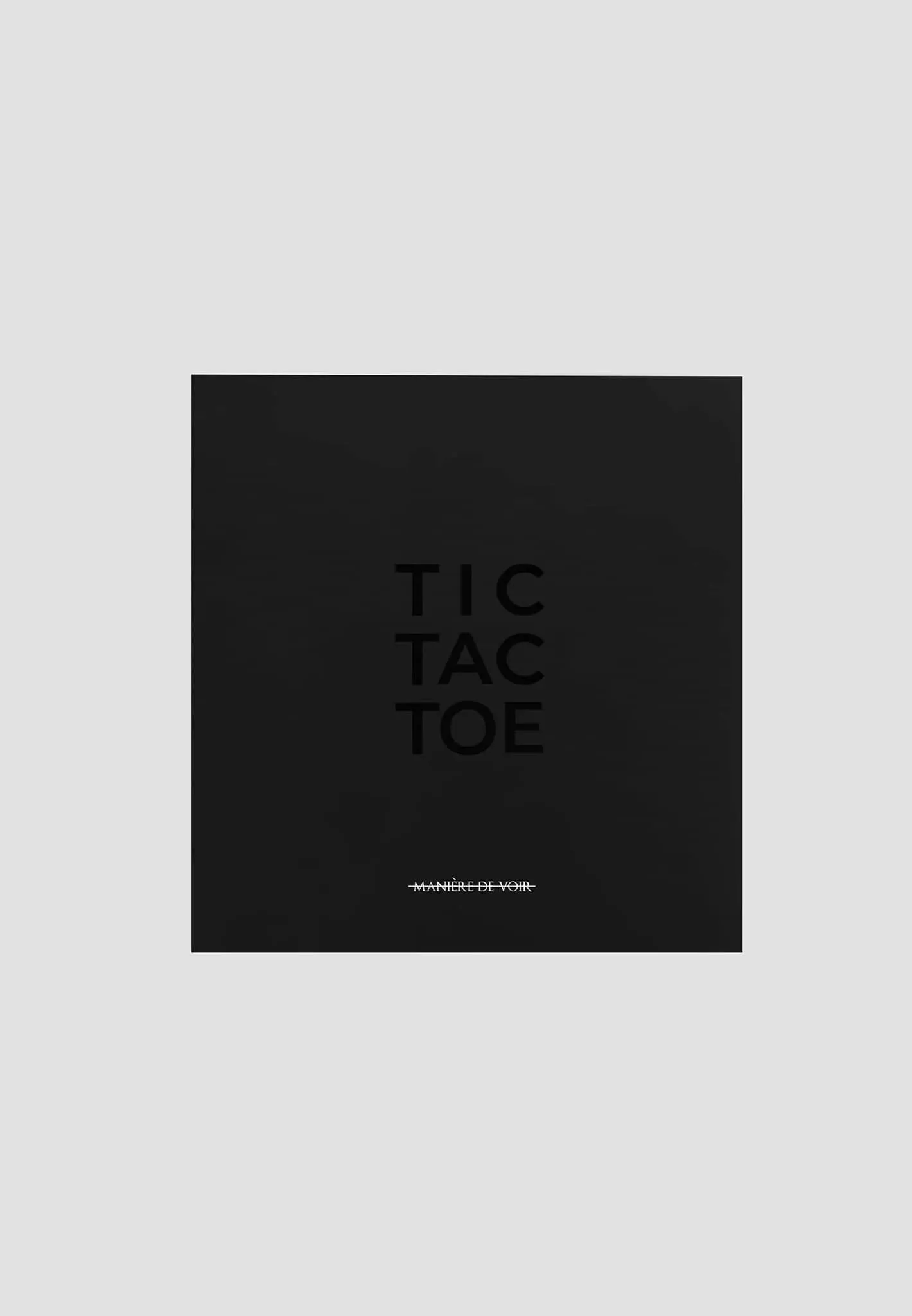 Tic Tac Toe - Black