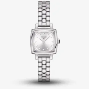 Tissot Lovely Square Diamond Dial Stainless Steel T-Lady Watch T058.109.11.036.01