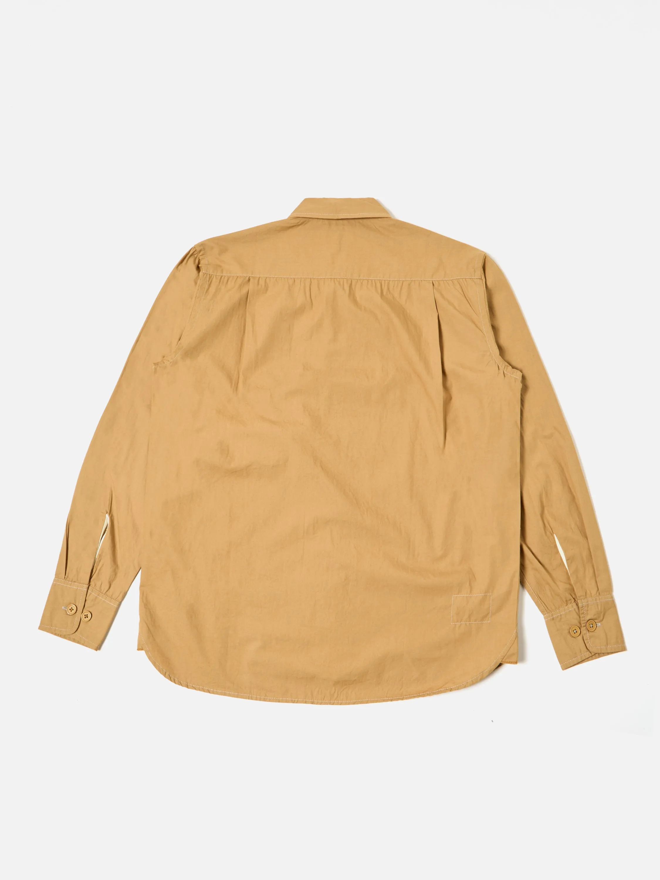 Universal Works Field Shirt in Sand Broad Cloth