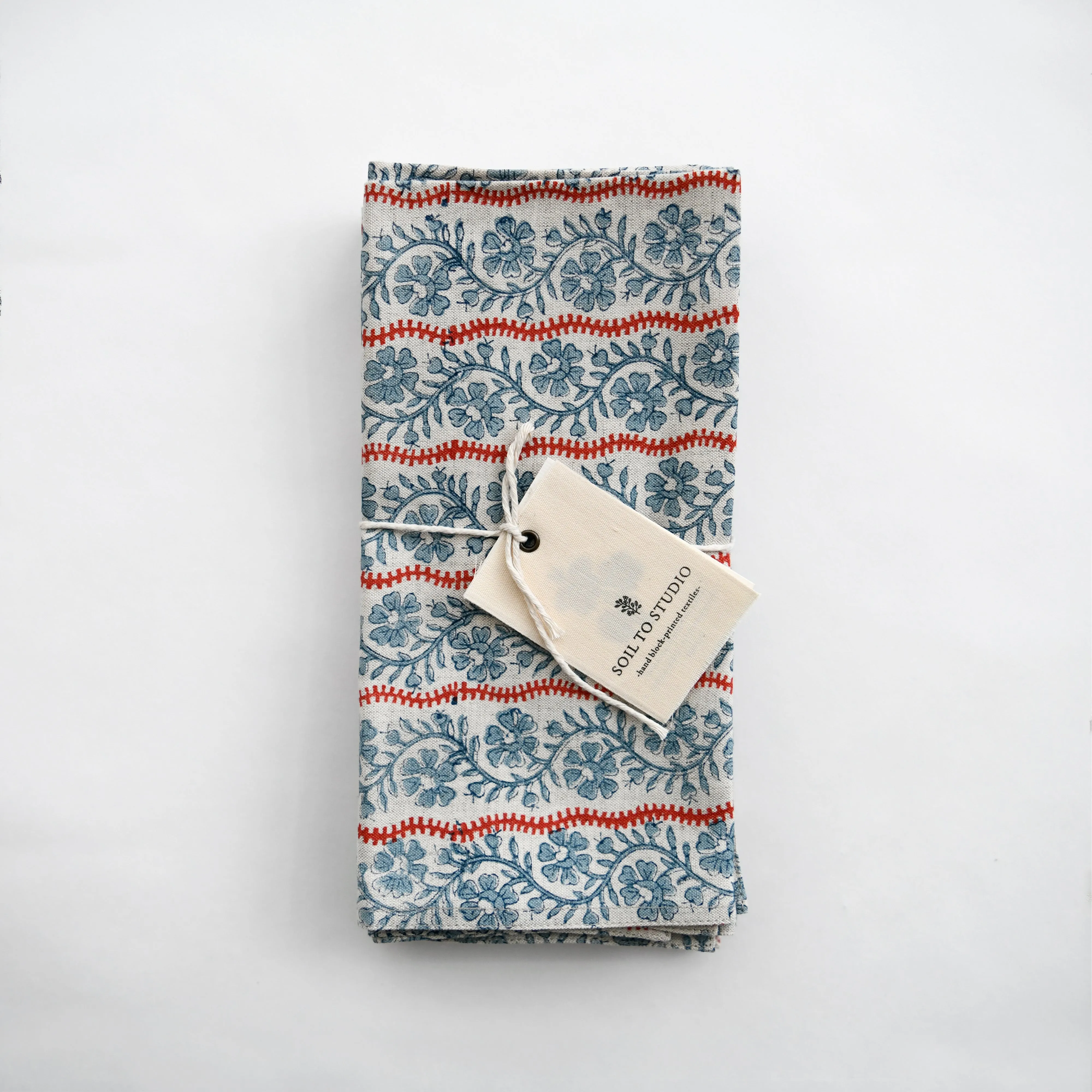 Vipin - Block-Printed Table Napkins - Set Of 4