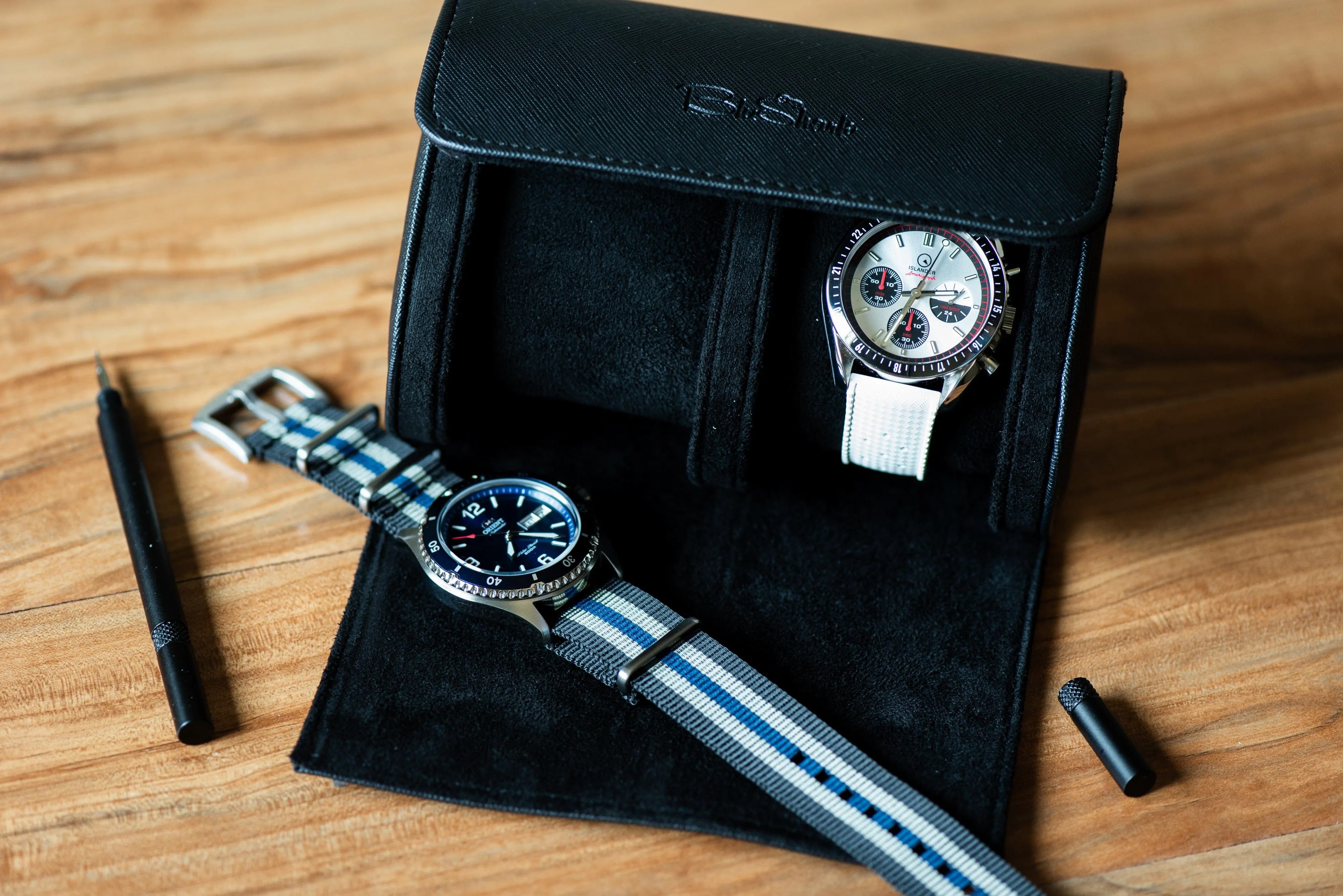 Watch Roll Travel Case - Double