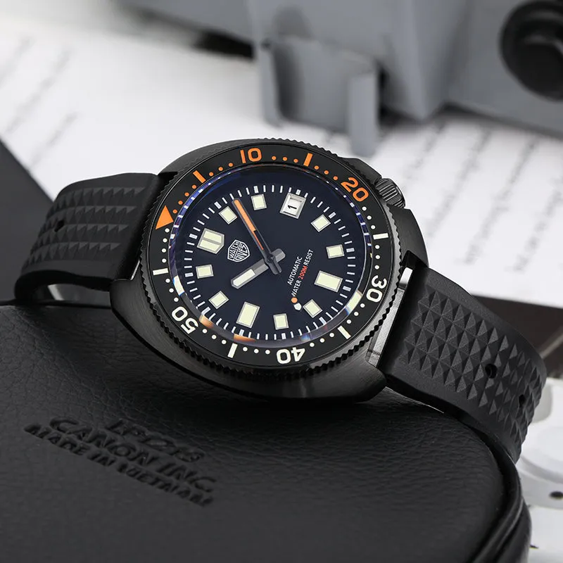 Watchdives PVD WD6105 Turtle Diver Watch