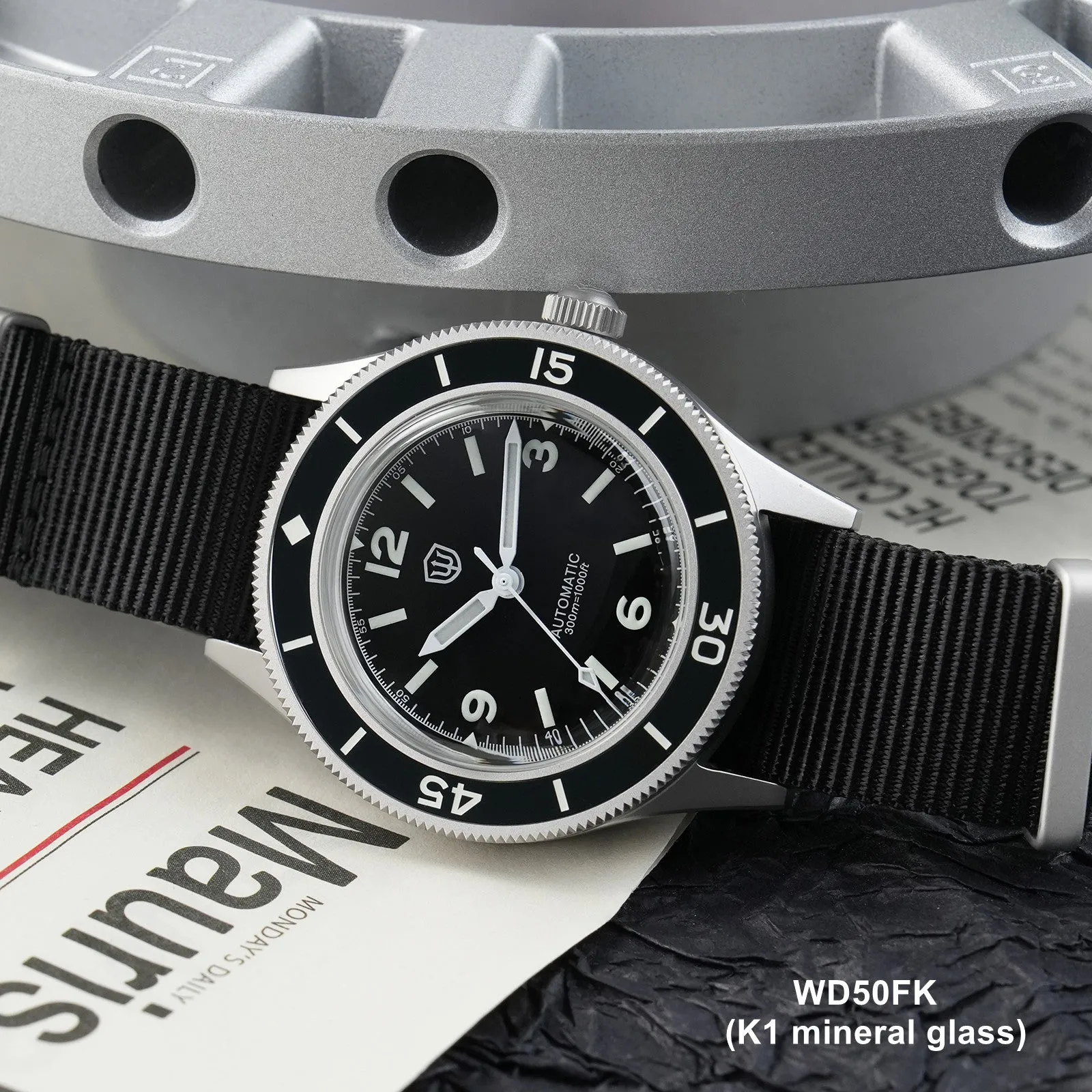 Watchdives Vintage 50-Fathoms NH35 Dive Watch V2