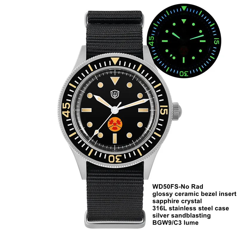 Watchdives Vintage 50-Fathoms NH35 Dive Watch V2