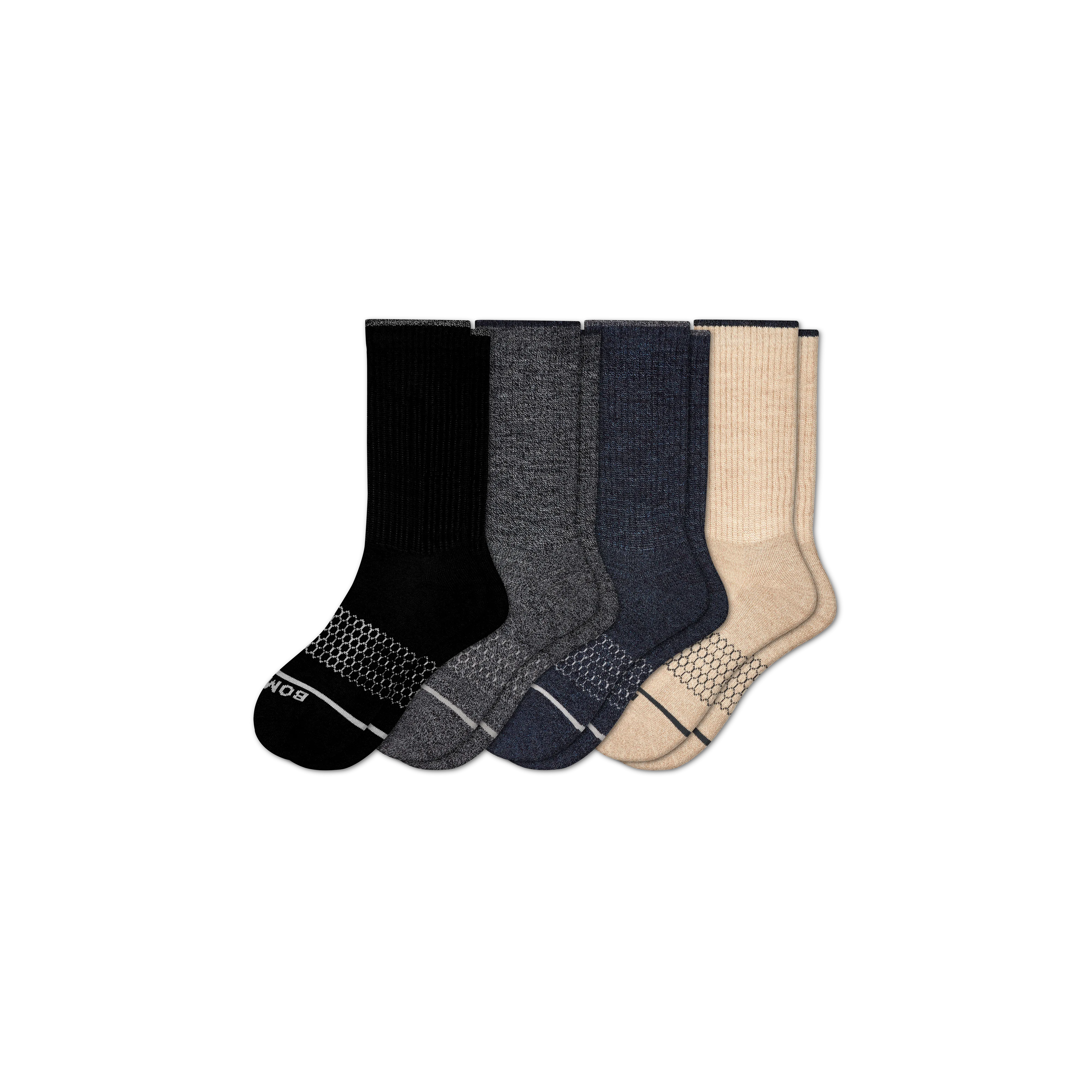 Women's Merino Wool Blend Calf Sock 4-Pack