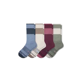 Women's Merino Wool Blend Calf Sock 4-Pack